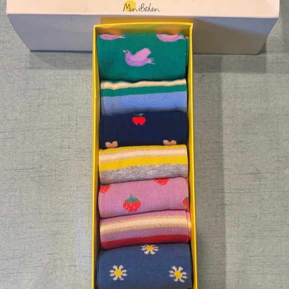 Mini Boden Other - New Mini Boden Kids 7 Days of the Week Socks